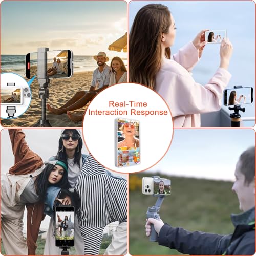 Pantalla selfie para teléfono con imán compatible con iPhone y Android para grabaciones de vlog 7