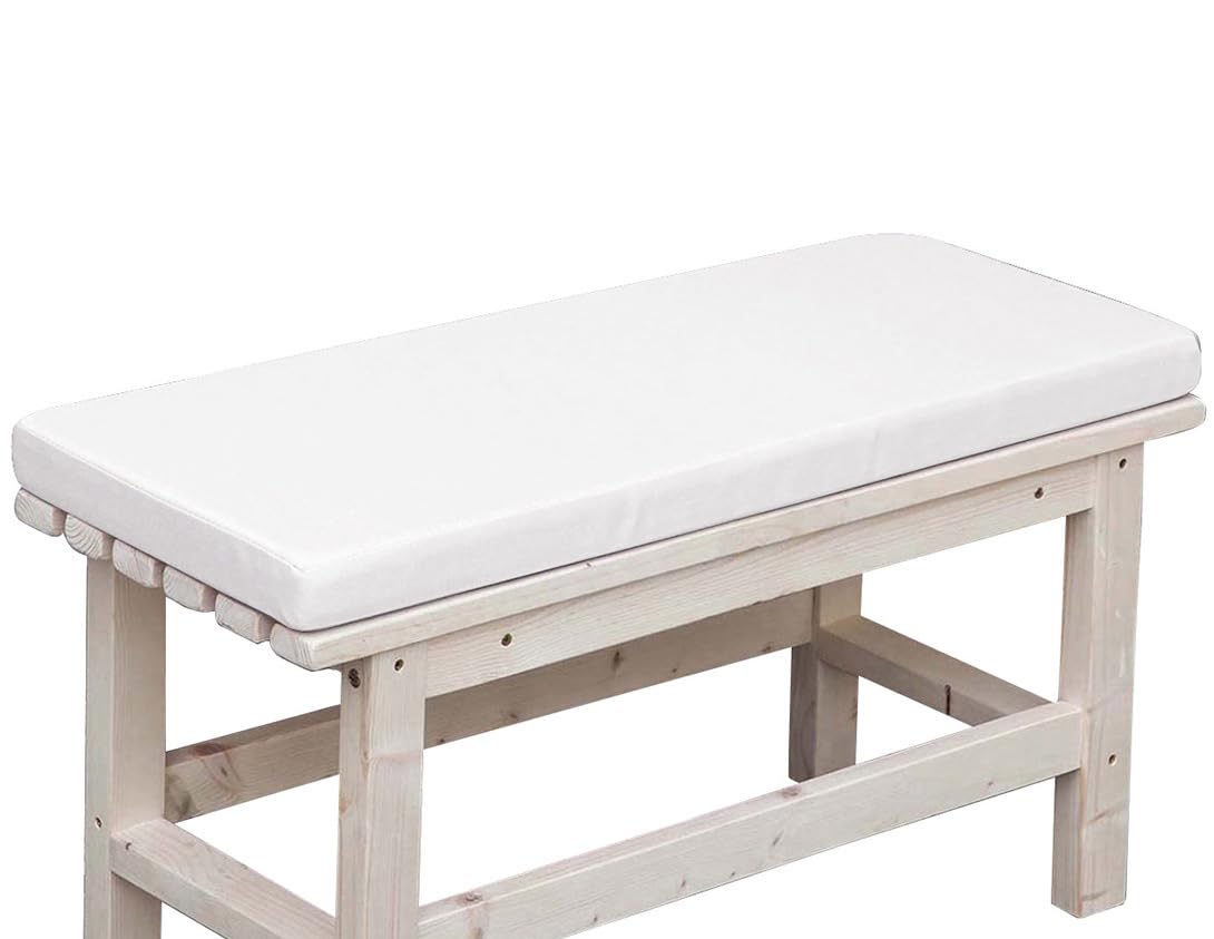 Cojín impermeable para banco de jardín de 2/3 plazas, 110 x 30 cm de grosor, perfecto para uso doméstico y patio, cómodo accesorio de jardín