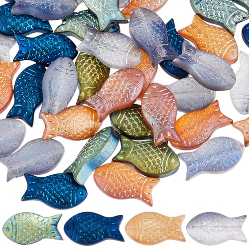 Perles poisson en vrac SUNNYCLUE pour création de bijoux marins