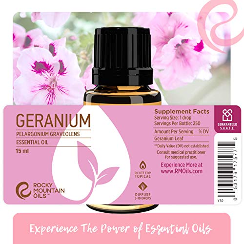 Aceite esencial de geranio Rocky Mountain Oils 100% puro miniatura 3