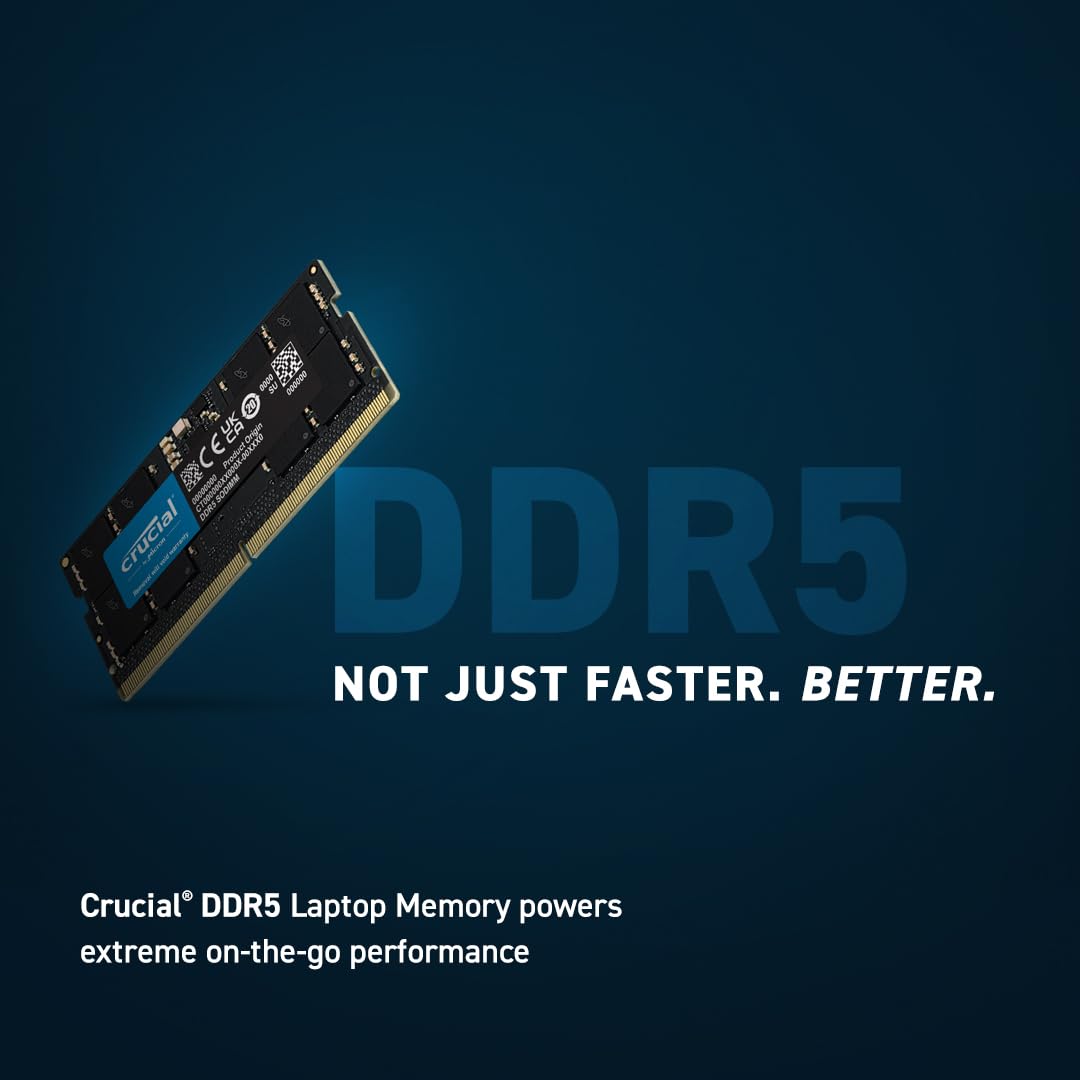 Crucial Basics - Memoria para portátil (16 GB, DDR5, 4800MT/s, CL40, SODIMM, 260 Pines, 1,1 V)
