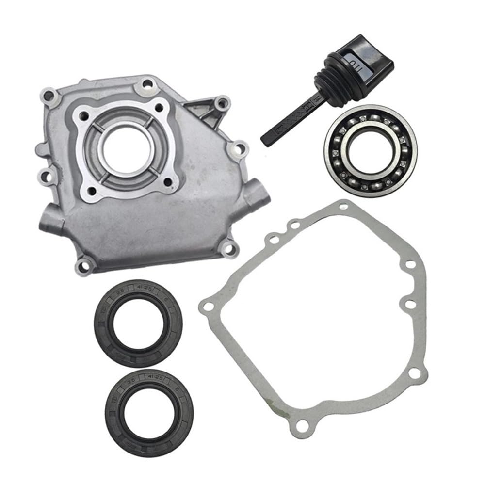 Junta Protectora de cárter Compatible con GX160 GX200 GX 160 200 5.5HP 6.5HP, cojinete de manivela, Varilla de Nivel de Sello de Aceite, Pieza de Motor de cortacésped