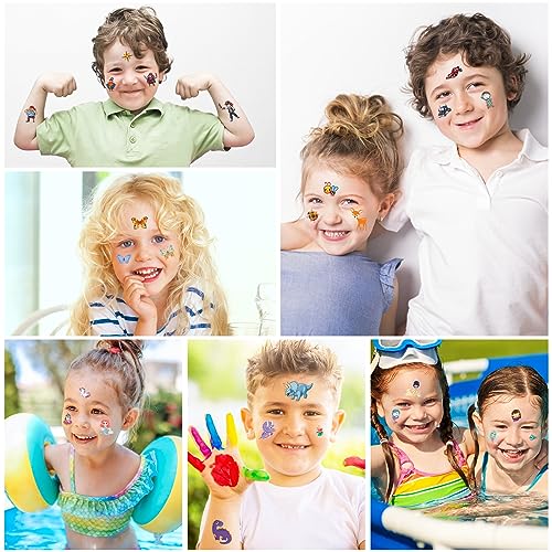 Tattoos for Kids, 300+ Mixed Styles Temporary Tattoos Stickers Set for Girls and Boys, Space Dinosaur Animals Butterfly Tattoos for Kids Birthday Party Supplies2
