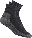 Wigwam At Work Quarter 3-Pack S1360 Sock, Black - Large