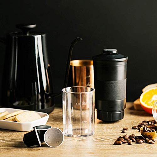Cafetera portátil, máquina de café Espresso Manual Compatible con cápsula de café molido Minipre (trituradora casera) - Imagen 4