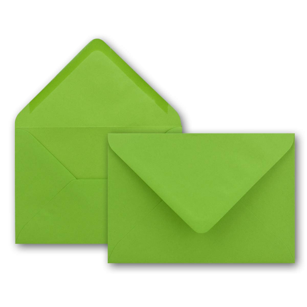 Sobres C6 Juego De 55 Tarjetas Plegables En Blanco A6 + - 5 Colores, Papel Premium 250g