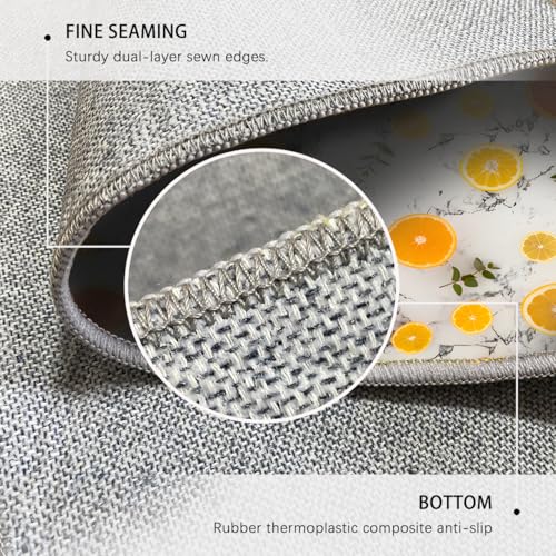 Tapis moderne antidérapant et lavable à texture légère pour paillasson de salon
