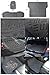 Spec-D Tuning Universal Fitment 4Pc Gray Heavy Duty All Weather 3D Rubber Floor Mats Front + Rear + Trunk Truck Suv