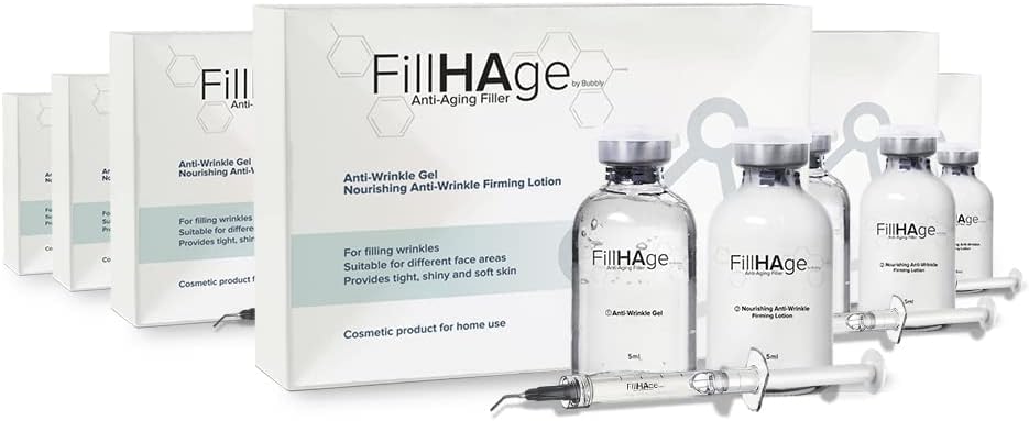 FillHage Facial Rejuvenation Treatment, Anti-Aging Filler Set, Needle-Free, Fills up Wrinkles, sagging and fine lines (Pack of 1)