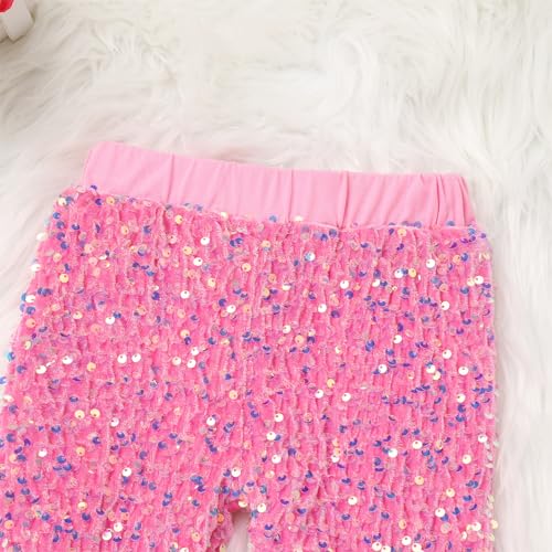 IBTOM CASTLE Baby Girl's Flare Ruffle Palazzo Leggings Pants Long Cotton Boutique Bottoms Activewear4