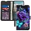 Blue Pink Roses Butterfly -581