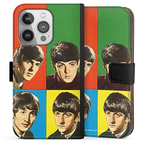 DeinDesign Etui Compatible avec Apple iPhone 14 Pro Etui Folio Etui magnetique Rock ‘n’ Roll Visages The Beatles - Les Beatles, Paul McCartney, John Lennon, RIngo Starr, George Harrison DeinDesign Etui Compatible avec Apple iPhone 14 Pro Etui Folio Etui magnetique Rock 'n' Roll Visages The Beatles