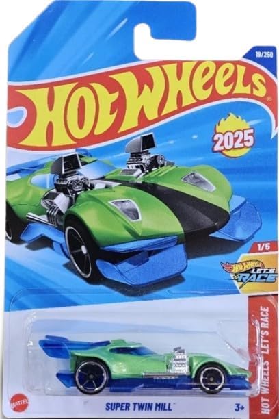 Hot Wheels Super Twin Mill [Green & Blue] Let's Race 1/5, 19/250