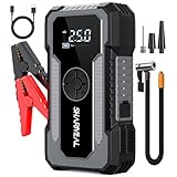 Jump Starter with Air Compressor, Sharmeal 7000A 150PSI Car Jump Starter Battery Pack (All Gas/12.0L Diesel), 12V Car Battery Jump Starter