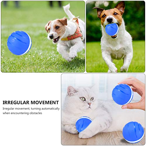 POPETPOP Gato Brinquedos Bola De Plástico Com Luz Do Flash Bola Rolando Bolas Brinquedos Gato Automá