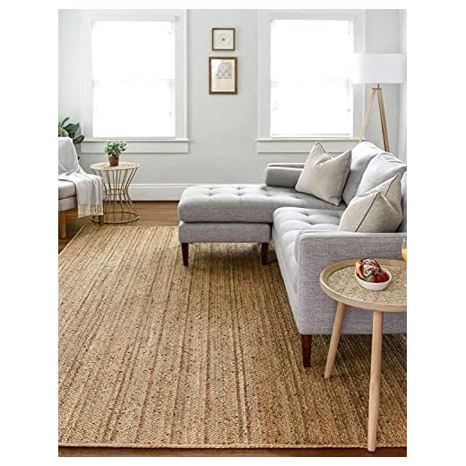 FRELISH DECOR Handwoven Jute Area Rug