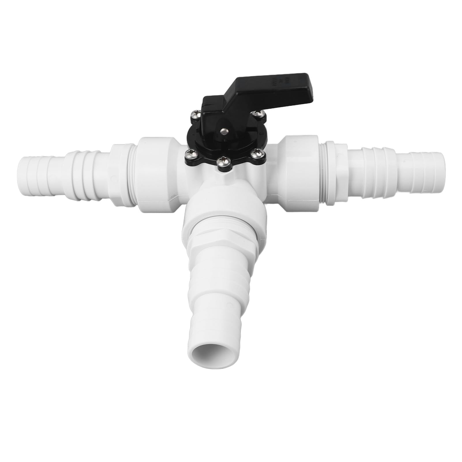 Generic Trójdrożny Zawór Przełączający Trwały Adapter ABS PCV do Basenu Ogrodowego Gwint żeński 1,25 "1,5"