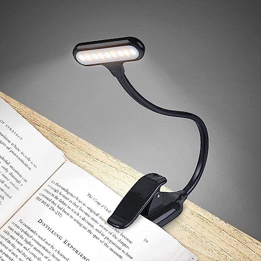 Buy Viraaji LED Book Lights Sturdy Adjustable Reading Lamp Flexible Arm