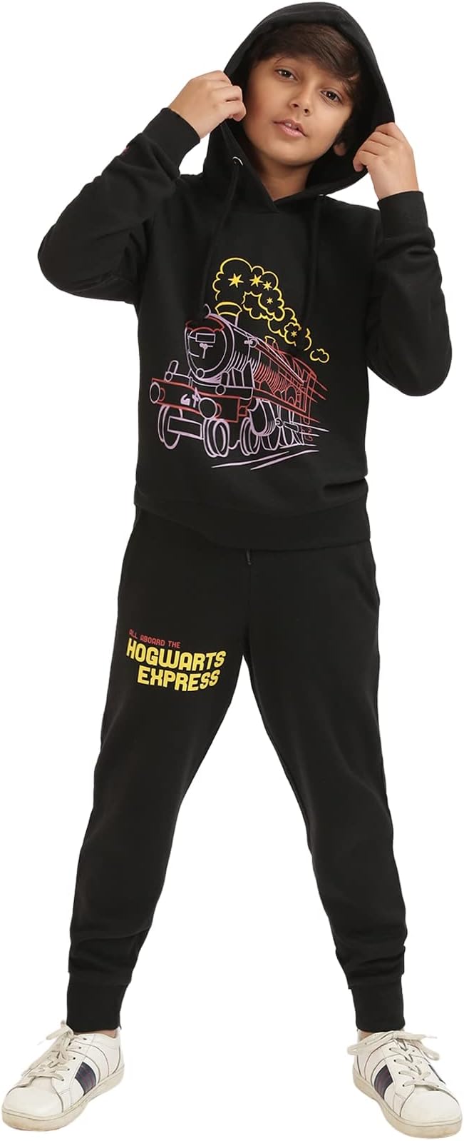 Nap ChiefKids Cotton Harry Potter Fleece Co-ord set for Boys & Girls, Sweatshirt and Joggers Clothing Set for Casual Wear