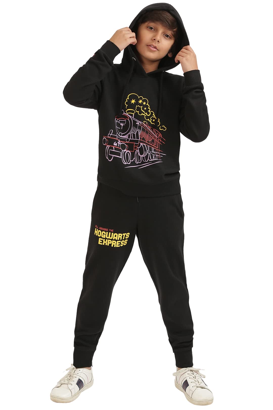 Nap ChiefKids Cotton Harry Potter Fleece Co-ord set for Boys & Girls, Sweatshirt and Joggers Clothing Set for Casual Wear