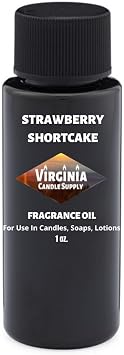 Strawberry Shortcake Fragrance Oil 1 oz Bottle for Candle Making, Soap Making, Tart Making, Room Sprays, Lotions, Car Fresheners, Slime, Bath Bombs, Warmers...