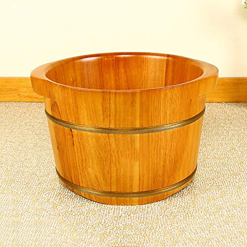 Bañera de madera artesanal para pies spa relajante miniatura 4