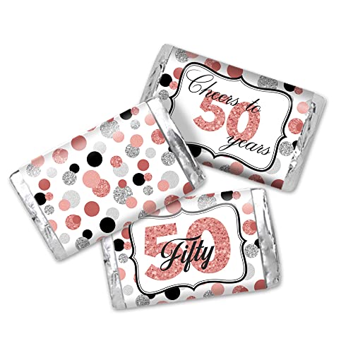 Étiquettes autocollantes 50e anniversaire pour personnaliser vos décors