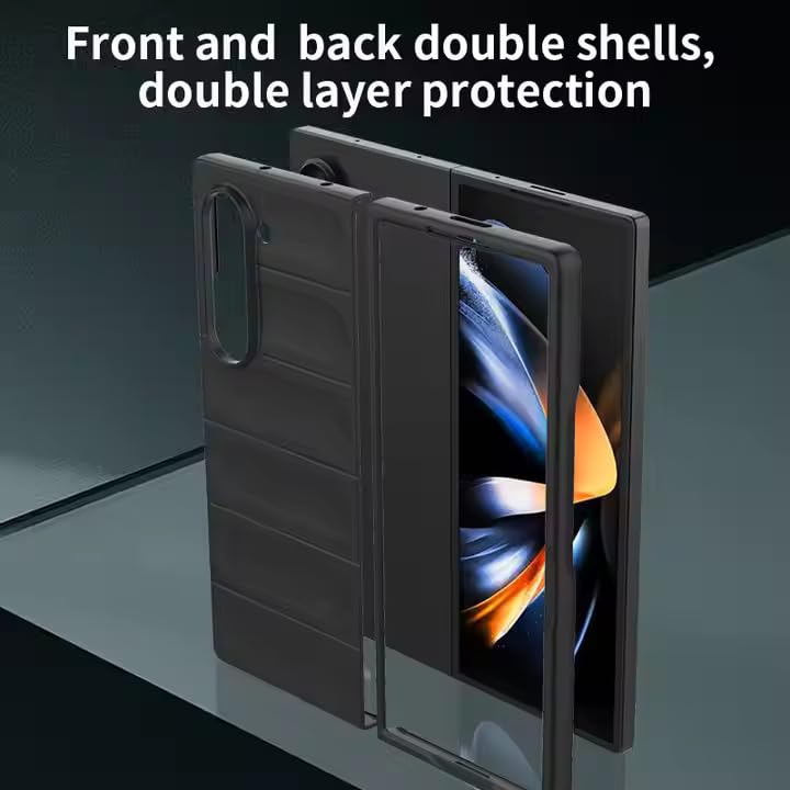 Image of Connexa Silicon UltraGuard Pro Back Cover for Galaxy Fold 6 - Shockproof, Anti-Slip Grip, Drop-Resistant, and Enhanced Corner Protection (Smart Phone NOT Included) (White)