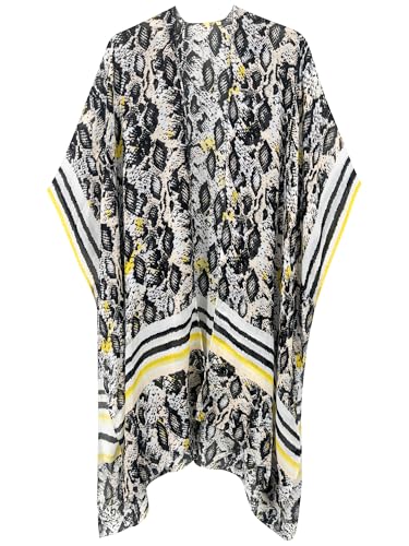 Image of Breezy Lane Women's Kimono Cardigan Summer Swimsuit Coverups Beach Cover Up with Floral Print for Vacation