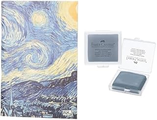 Stationery Bundle: A5 Sketchbook Starry Night + Faber-Castell Charcoal Eraser