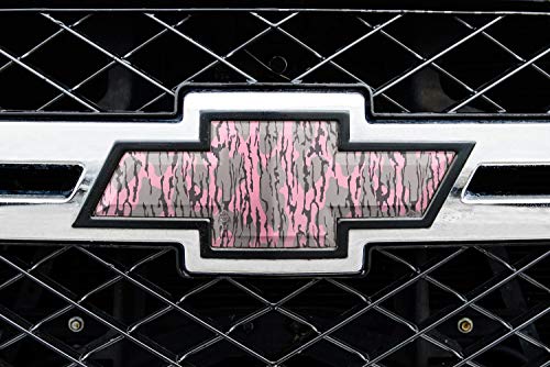 Image of Mossy Oak Graphics - 14010-BLP Universal Bottomland Pink Auto Emblem Skin - Easy to Install Vinyl Wrap - Fits Any Auto Emblem on Trucks, Cars, or SUVs