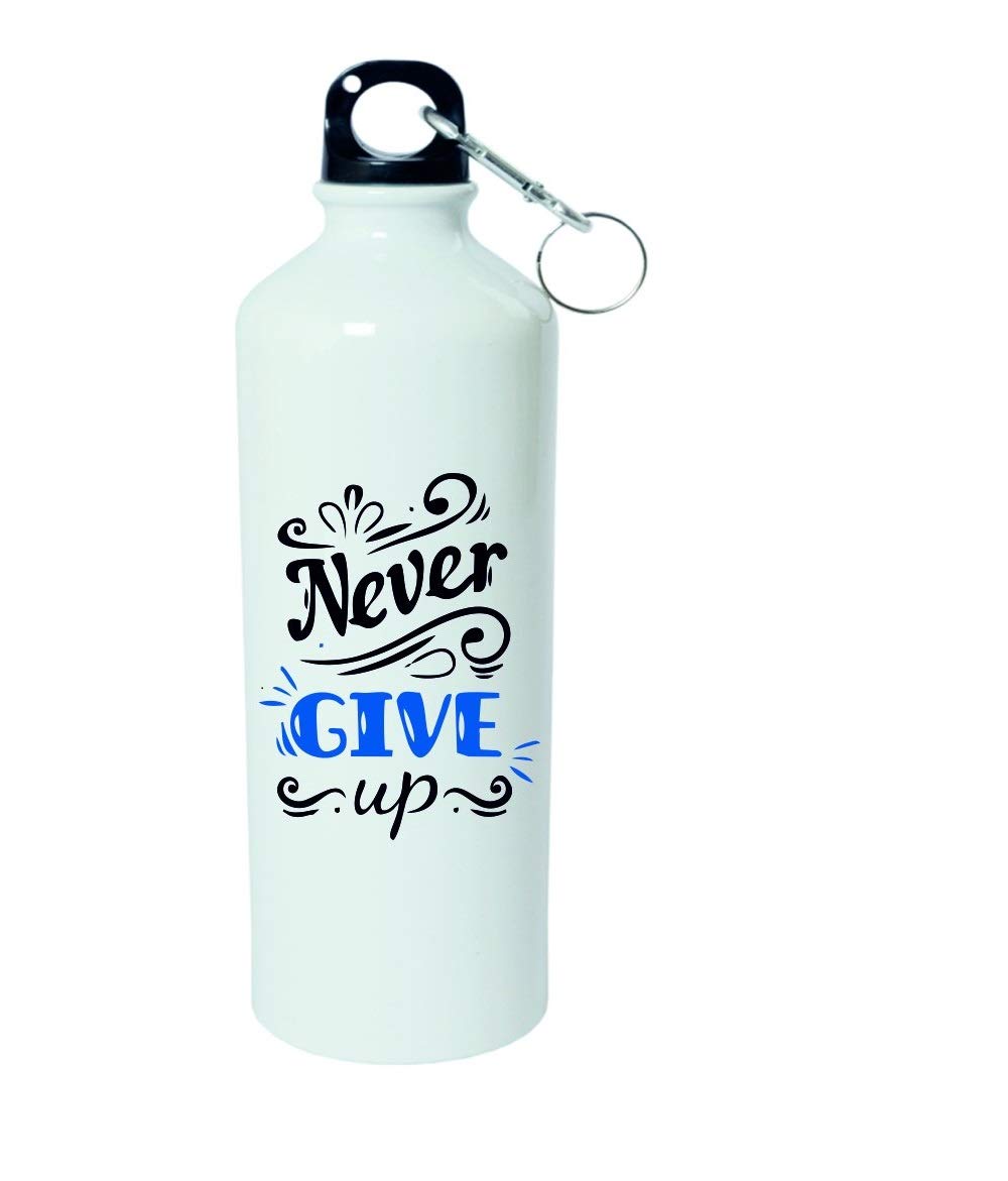 Crazy Sutra Classic Printed Quote Water Bottle/Sipper - 600Ml (NeverGiveUp_Sh)-picture-13
