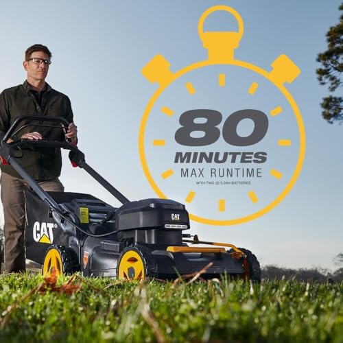 Cat DG670 60V 21" Cordless 3-In-1 Cutting Modes, Brushless Push Lawn Mower with TorqLogic - Battery & Charger Included by CAT - Image 3