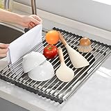Whcctl Escurridor Fregadero, Escurreplatos Plegable, Escurridor de Platos,...