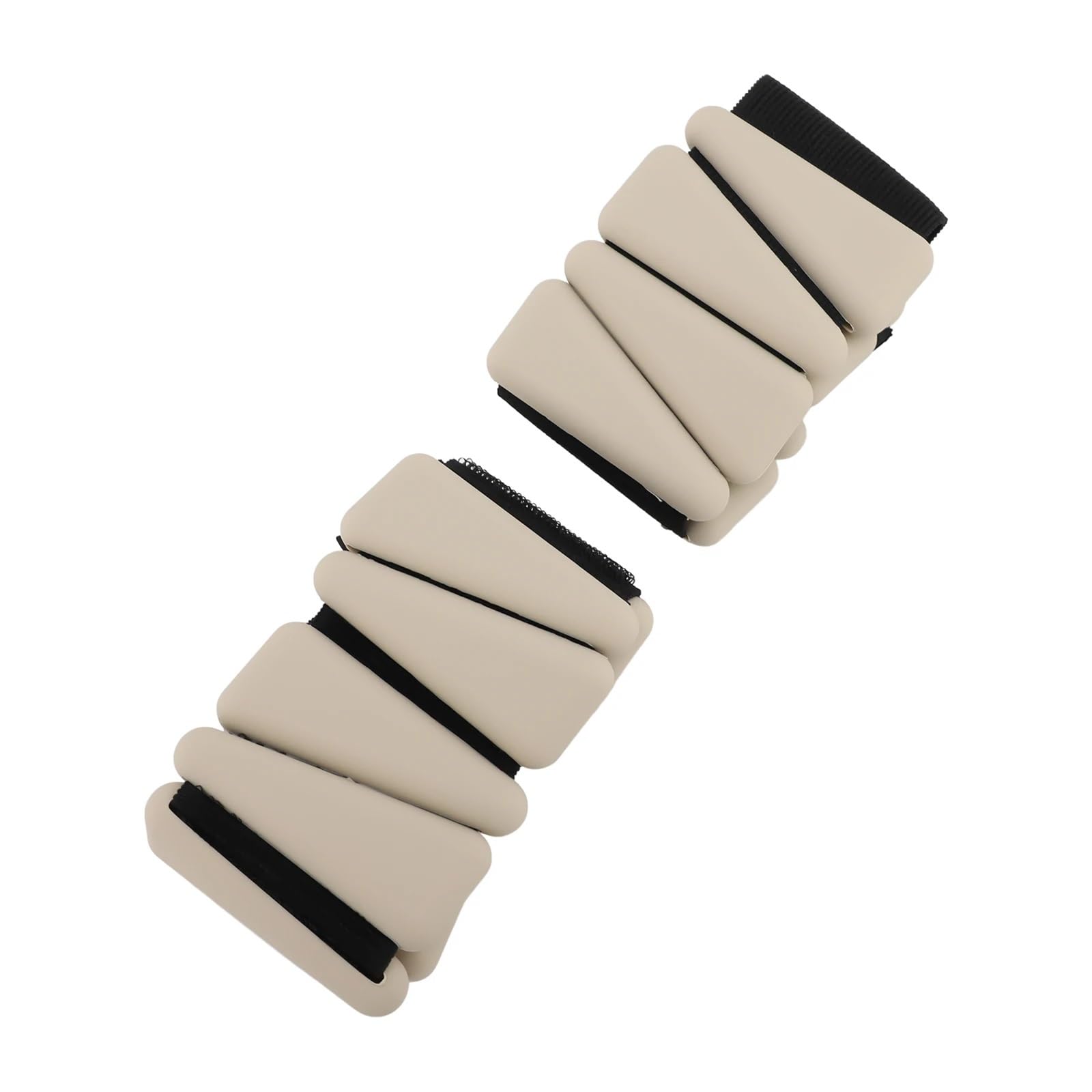 Cavigliere Pesi Pesi da polso, 1 paio, 2 libbre, regolabili, indossabili, in silicone, for polso e caviglia, braccialetti for yoga, danza, pilates, palestra, beige