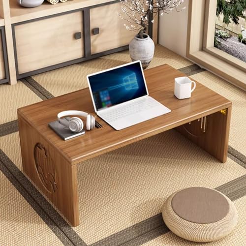 Table basse pliable 100cm pour thé et méditation au salon