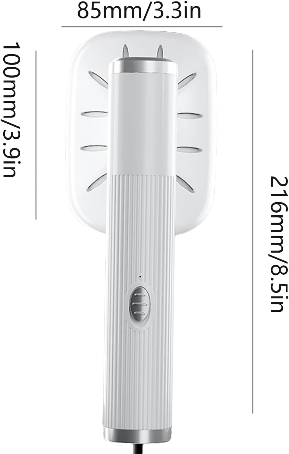 2-in-1 Handheld Fabric Steamer – Wet Dry Portable Garment Steamer With 0.7 Oz Capacity | Quick Heat-Up Ironing Device For Cotton Silk Linen Wool, Perfect For Travel Home Office Use, Efficient
