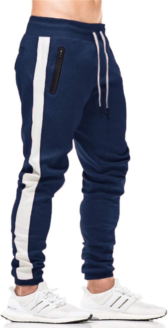 Kefitevd メンズ スポーツパンツ ワークアウト ジョガー スウェットパンツ ストレッチ スリムフィット ランニングパンツ ポケット付き Sale 63 Off