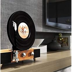 Tourne-Disque Tourne-Disque Portable sans Fil, Couverture Construite Classique Bluetooth Style Vintage - Les Beatles, Paul McCartney, John Lennon, RIngo Starr, George Harrison Tourne-Disque Tourne-Disque Portable sans Fil, Couverture Construite Classique Bluetooth Style Vintage – Image 3