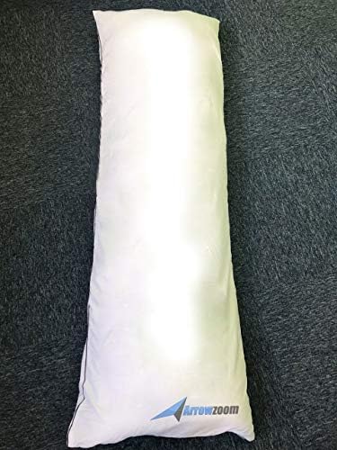 Arrowzoom New Soft Polyester Filling Long White Bed Support Body Pillow with More Stuffing 160 x 50cm / 62 x 19.6 Inches