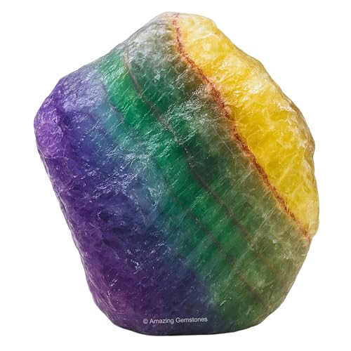 Image of Amazing Gemstone Fluorite Raw Crystals and Healing Stones, Natural Rocks for Tumbling - DIY Raw Stones and Crystals, 2 Pieces