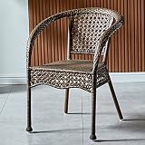 N/A Outdoor Garden Chairs Leisure Chair Woven Wicker Chair Home Balcony Courtyard Armrest Chair Pati