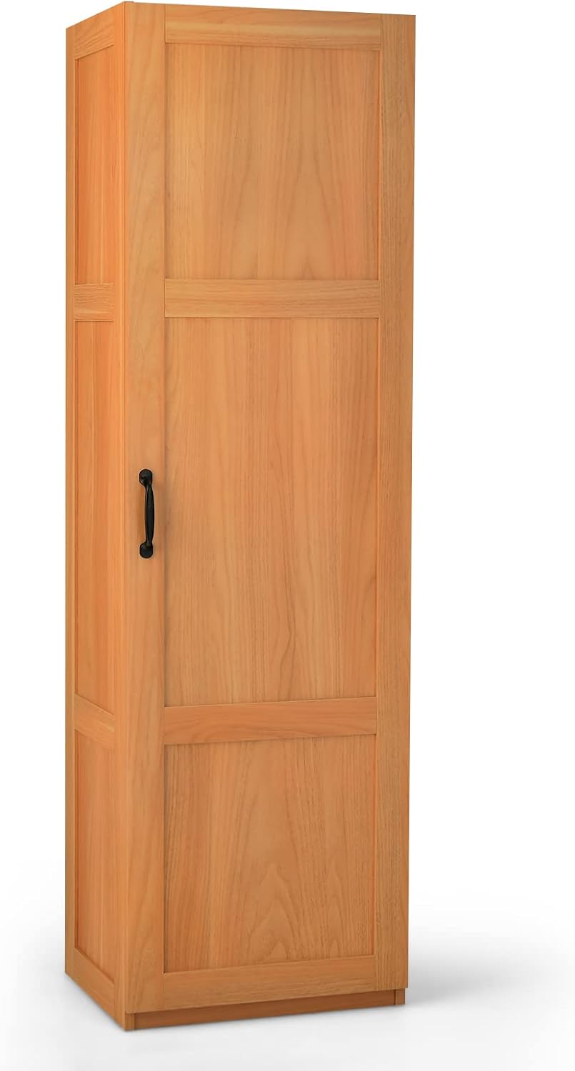 Giantex Kitchen Pantry, Tall Storage Single Door, 4Tier Floor Storage