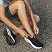Rollstep Wide Toe Box Shoes Women Extra Wide Width Sneakers Diabetic Air Cushion Road Running Shoes Ultra Light Wide Tennis Sneakers Gym Training Breathable Walking Shoes Black 38