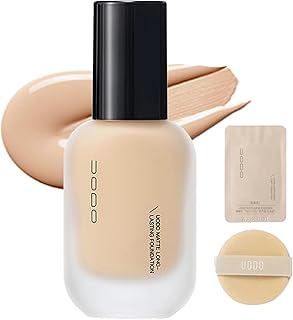 UODO Foundation, Liquid, Full Coverage, Matte, All Skin Types, Long-lasting, Hydrating, Oil Control