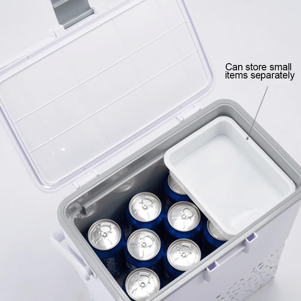 Small Cooler for Camping, Portable Leakproof Outdoor Cooler Box, 3/5/6/8 Quart Hard Ice Retention Insulated Lunch Box for Camping Fishing Beach Picnics Grill