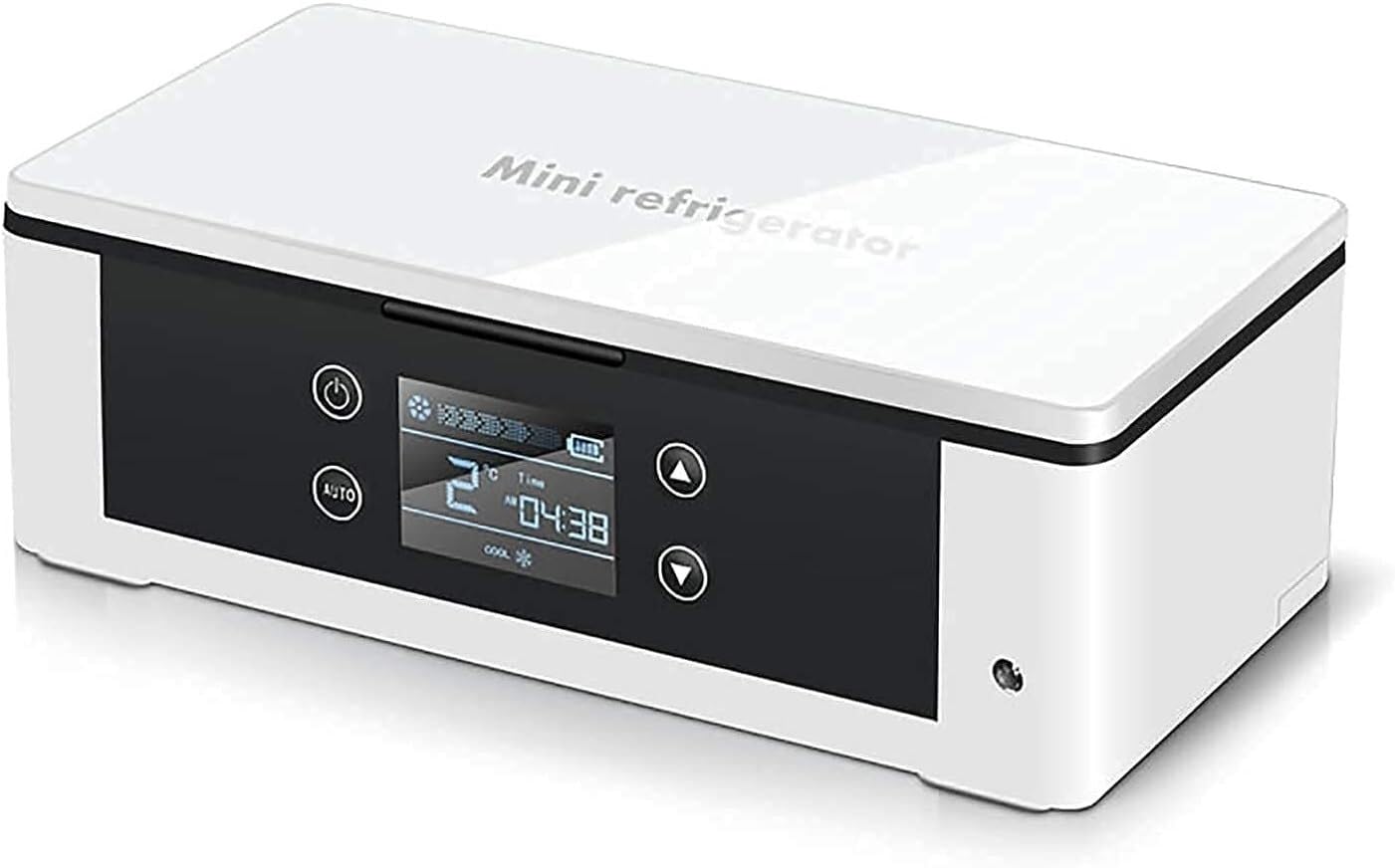 Jvfbjlf One Color Portable Insulin Mini Cooler Fridge Freezer, Mini Car Refrigerator, Temperature Freezer Reefer For Car