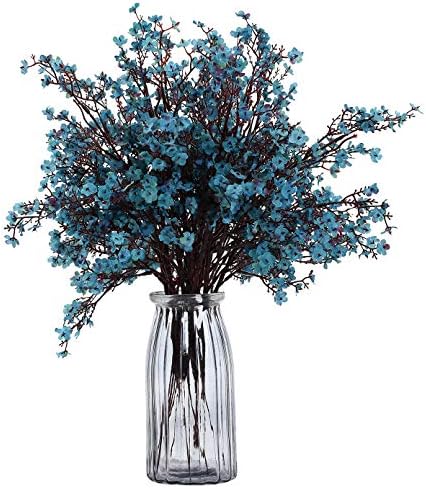 JAKY-Global Babys Breath Gypsophila Artificial Flowers 6 Bundle European Fake Silk Plants Decor Wedding Party Decoration Bouquets Real Touch DIY Home Garden (Black)