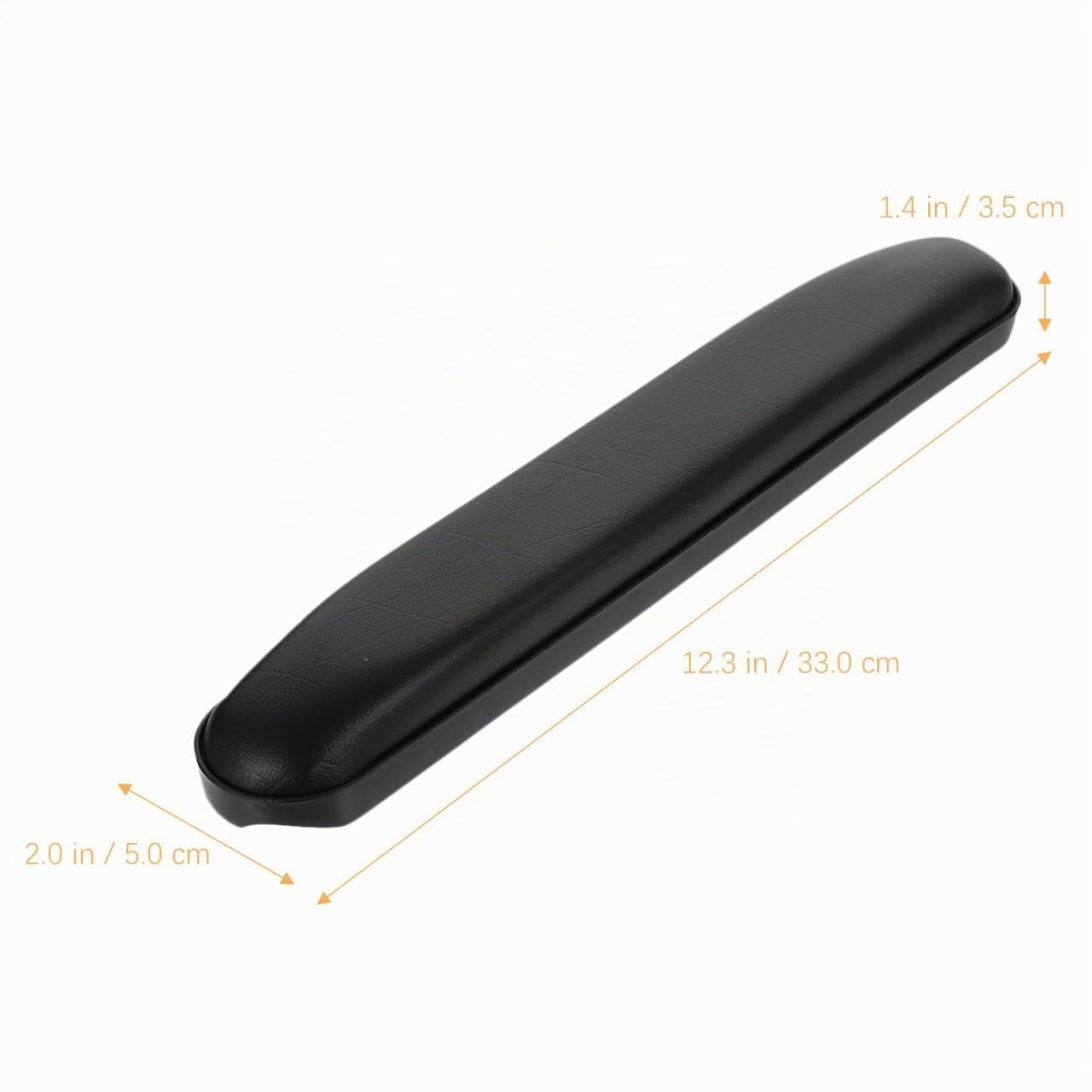 Operitacx Reposabrazos para silla de ruedas, 33,5 x 6 x 3,5 cm, cojín de espuma de PVC, 2 unidades, universal, cómodo, reposabrazos, accesorios de repuesto para ayudas de movilidad
