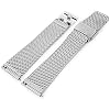 MiLTAT 19mm Quick Release Tapered Milanese Mesh Watch Band Brushed